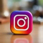 3D Instagram logo icon used in branding by the best social media marketer in Qatar